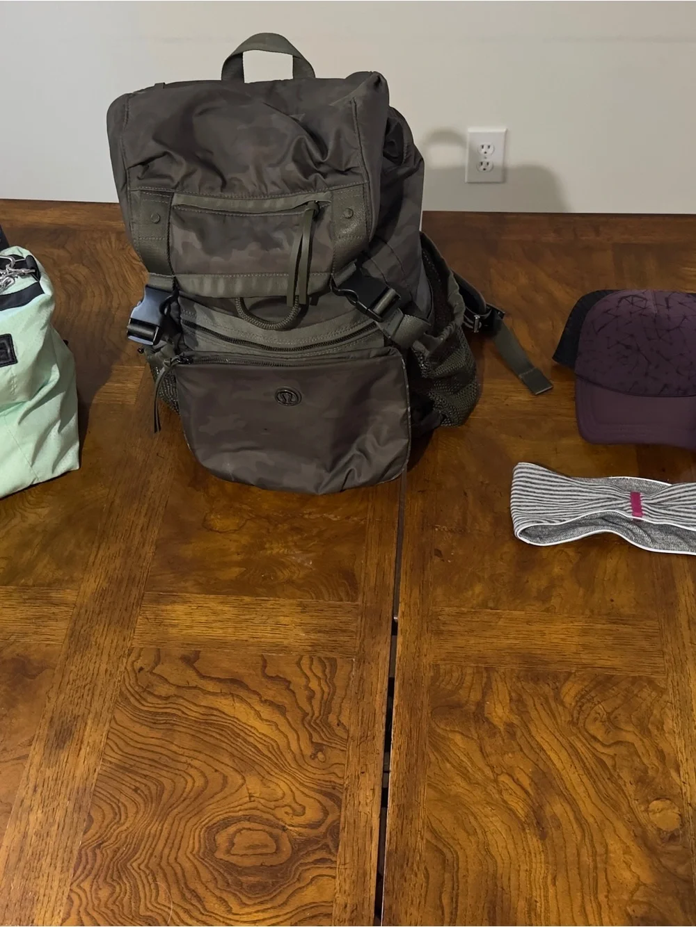 Lululemon Rucksack Camo Backpack EDC Yoga mat Laptop bag travel Tactical